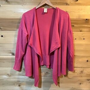 Terra & Sky Salmon Pink Open Cardigan